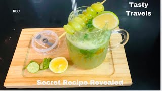 Refreshing Grape Mojito Recipe  Easy amp Delicious By Tasty Travels [upl. by Sabas]