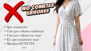 VESTIDO BLANCO ➤ Como combinar y vestir  muchos OUTFITS para mujer [upl. by Artapoelc761]