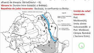 BAC 2024  România  Râuri Apele curgătoare și reședințele de județ traversate20 Argeșul [upl. by Lazaruk]