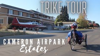 A Recumbent Trike Tour of Cameron Airpark Estates on the ICE VTX [upl. by Tiertza]