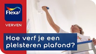 Plafond verven in 8 stappen  Flexa verf [upl. by Amlas]