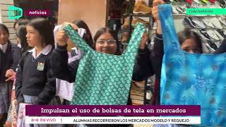 CHACHAPOYAS Impulsan el uso de bolsas de tela en mercados [upl. by Namruht14]