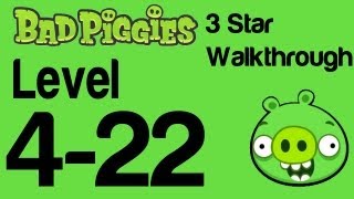 Bad Piggies 422 Flight in the Night Level 422 3 Star Walkthrough  WikiGameGuides [upl. by Wareing]