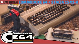 LIVE  Commodore 64  Stacja 1541 II  Przegląd dyskietek od KRG kacikretrogracza [upl. by Sigvard]