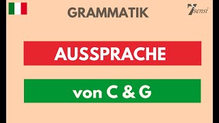 Italienisch lernen  Wiederholung 1  Aussprache von c und g im Italienischen [upl. by Eked]