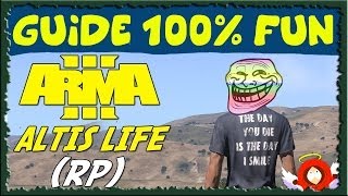 Altis Life ARMA 3  Barrière tueuse Rebelles et Crash dhélico   GUIDE 100 Fun 13 HDFR [upl. by Moon]