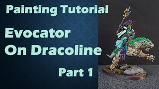 Painting Tutorial Evocators on Celestial Dracoline part 1 [upl. by Nivrem278]