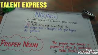 Types of noun Nouns Definition Example Chart TLM English Grammar tetlm Englishtlm [upl. by Nylaf351]