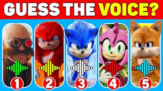 Guess the Sonic the Hedgehog Characters by Their Voice  Fun Challenge 🦔 [upl. by Rambow]