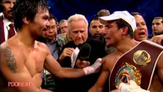 Nice moment between pacquiao amp marquez after fight 4 [upl. by Brana]