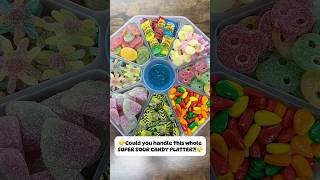 🤯⚠️Could you handle this SUPER SOUR CANDY PLATTER⚠️🤯 shorts [upl. by Adriel]