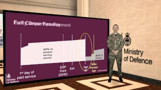 Armed Forces Pension Scheme 10 Optional SubFilm How a full career pension scheme works [upl. by Eesdnyl774]