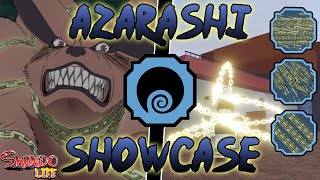 Shindo Life Azarashi Showcase [upl. by Lladnyk635]