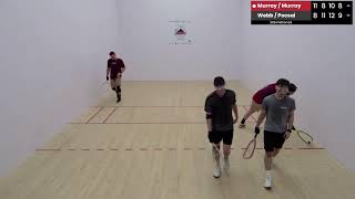 Mens Open Doubles SF MurrayMurray vs WebbPocsai  2024 Canadian National Championships [upl. by Leizahaj]