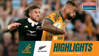 Wallabies v All Blacks Highlights  First Test  TRC 2024 [upl. by Enelyad]