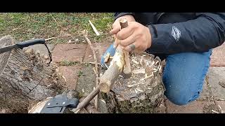 Review of the Hand Auger Wrench  Bushcraft Gear and Equipment Scotch Eye Wood Dr 6quot x 1quot SILVER [upl. by Notslar]