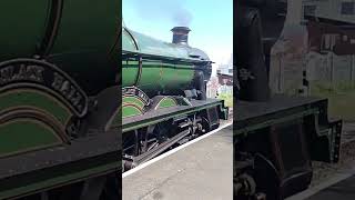 Steam Locomotive Hall Class Witherslack Hall Watchet Station West Somerset Railway [upl. by Alihs]