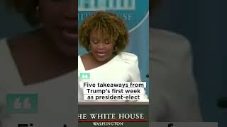 Five takeaways from Trump’s first week as presidentelect news globalupdates globalnews trump [upl. by Baerl41]