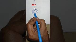 Boy  boy  boy drawing easydrawing sketch boy viralvideo video viralshort art [upl. by Tati78]