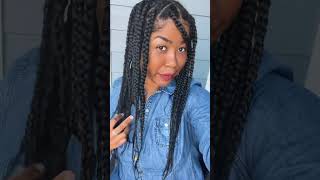 Jumbo box braids for the win 🥇 full install video up soon [upl. by Enneles]