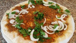 Tavada Lahmacun Tarifi Fırın Yok👍 Çıtır Çıtır [upl. by Hseham]