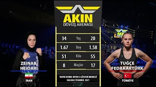 Zeinab HEIDARI vs Tuğçe FEDAKARTÜRK [upl. by Prochoras]