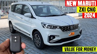 Maruti Ertiga Zxi Cng 2024 2nd Top Model PriceFearure Full Detailed Review [upl. by Eedya]