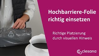 Clesana HochbarriereFolienliner richtig einsetzen Stand 082024 [upl. by Mcgrath]