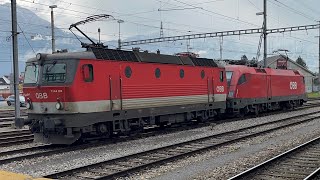 ÖBB 1144 1261116 146 Einfahrt in Buchs SG [upl. by Ninette]