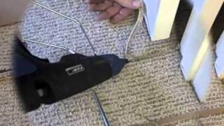 Berber Carpet Repair Using The Pam Glue Gun A Creative Carpet Repair Tutorial [upl. by Hsima]