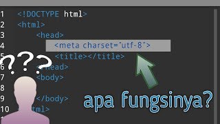 Meta charset utf8 apa sih fungsinya [upl. by Itaws791]