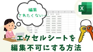 エクセルシートを編集不可にする方法｜シート保護のやり方は？ [upl. by Emerald927]