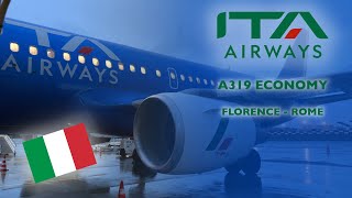 Trip Report  ITA Airbus A319 Economy  Florence to Rome [upl. by Anamuj124]