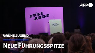 Grüne Jugend wählt Nietzard und Blasel zu neuen Vorsitzenden  AFP [upl. by Ahtimat]