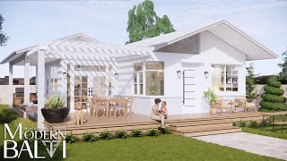 Simple and Elegant Modern Bungalow House Design  3Bedroom [upl. by Rollo]