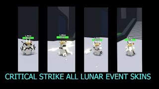 All event skins and skin gameplay ROBLOX Critical Strike [upl. by Sorac]