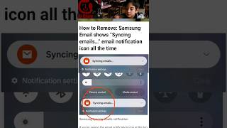 How to Remove quotSyncing emailsquot Samsung Email Notification [upl. by Lleznod787]