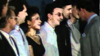 Beatles Ringo Starr and George Harrison meet Princess Diana at the Princes Trust concert [upl. by Samala]