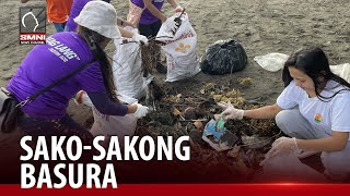 High tide nagdadala ng sakosakong basura sa dalampasigan ng Lambingan Kalibo [upl. by Soiritos]