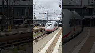 ICE 3neo BR 408  Abfahrt München Hauptbahnhof mit Licht  Makro [upl. by Annoeik665]