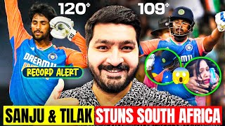 Sanju Samson 109 Tilak Varma 120 Stuns South Africa 😃  India vs South Africa 4th T20  Cricket [upl. by Ettelrats]