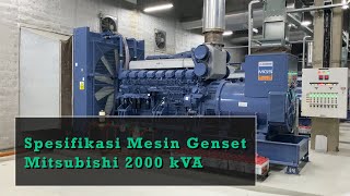 Spesifikasi Mesin Genset 2000 kVA Mitsubishi MGS2000B [upl. by Yhtomiht]