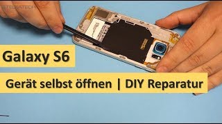 Samsung Galaxy S6 SMG920F Teil 1 Gerät öffnen und Display zerlegen  Tutorial deutsch [upl. by Marwin]