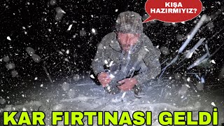 KAR FIRTINASI BASTIRDI  KIŞA HAZIRMIYIZBİR ANDA BUZ KESTİKARPA EZMESİ KAR HAZIRLIĞI [upl. by Lytsirk]