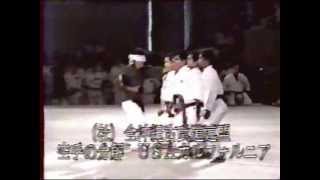 Tadashi Yamashita 1990 World Uchinanchu Festival Okinawan Karate Kobudo [upl. by Imalda]