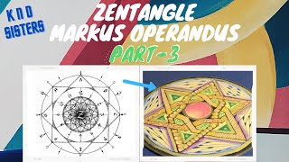 How To Make ZENTANGLE MARKUS OPERANDUS  Part  3  Final Piece  K n D Sisters [upl. by Acinnad]