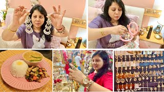 Bohat Helpful Chez Mila❤️Special JEWELLERY SHOPPING Janmashtami Festival  Simple Veg Thali [upl. by Hermione]