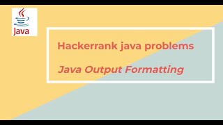 5 java output formatting [upl. by Fuchs231]