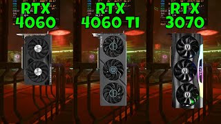 RTX 4060 vs RTX 4060 Ti vs RTX 3070 Benchmark in 9 Games at 1440p 2024 [upl. by Ennaylime]