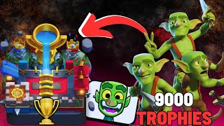 GOBLINS ONLY At 9000 Trophies  Clash Royale [upl. by Eluk]